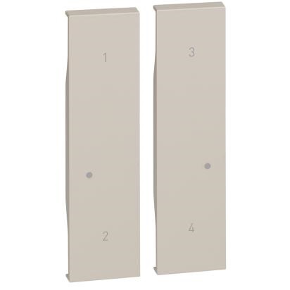 Cover 2 moduli wireless L.NOW 4 scenari finitura sabbia