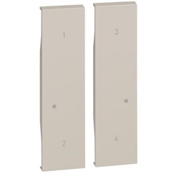 Cover 2 moduli wireless L.NOW 4 scenari finitura sabbia
