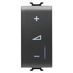 Regolatore elettrico universale 1 modulo nero serie civile Chorus modulari elegante funzionale