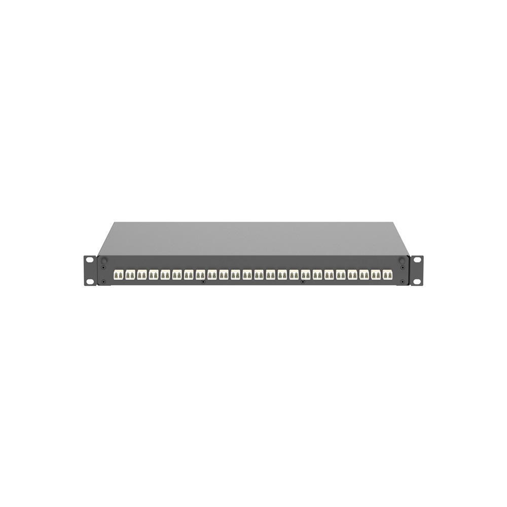 Cassetto in fibra, 24 adattatori LC Dupl. Adattatori, avorio elettrico