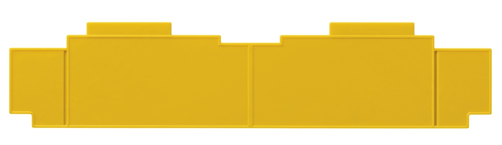 Separatore centralino estetico 12 moduli removibile giallo per centralini 24-36 moduli