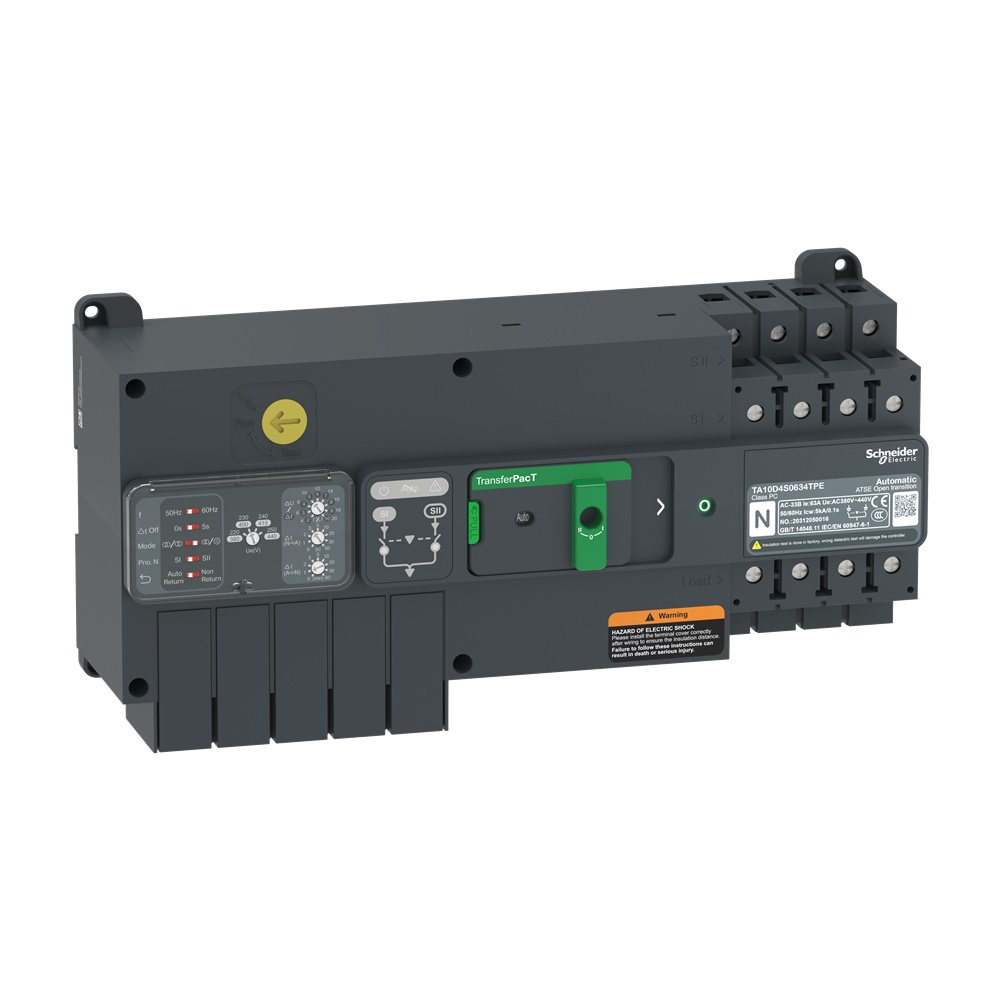 Interruttore trasferimento automatico 100A 400V 4 poli per edifici industriali e commerciali