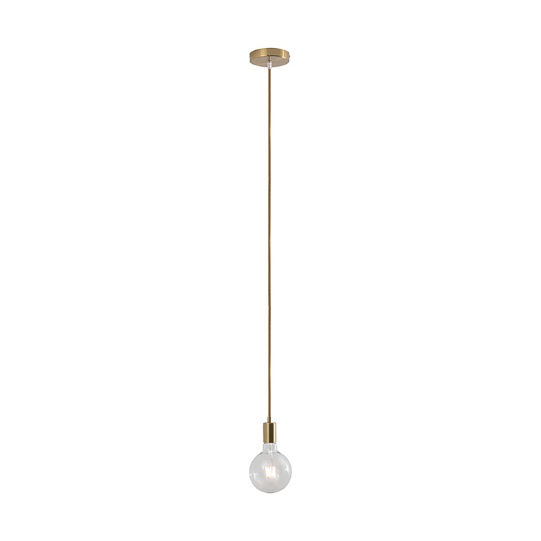 Sospensione bronzo E27 IP20 design minimale per ambienti interni luce singola