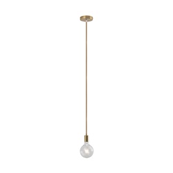 Sospensione bronzo E27 IP20 design minimale per ambienti interni luce singola