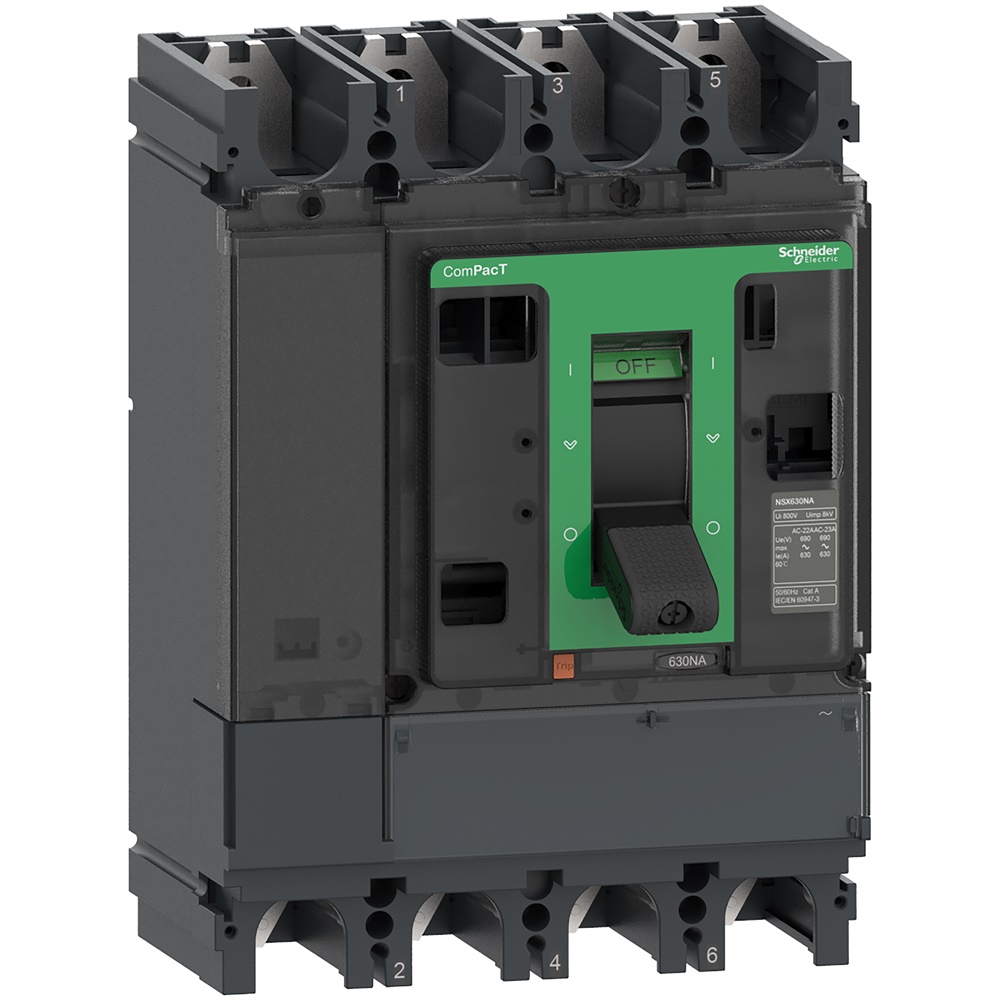 Sezionatore ComPacT NSX400NA 4 poli 400A protezione termica quadro elettrico