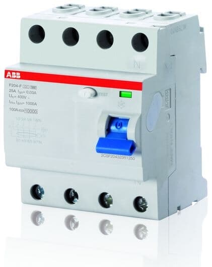 Interruttore differenziale quadripolare F204 63A 30mA Tipo F protezione impianti elettrici