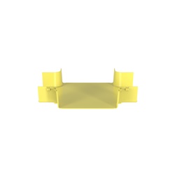 FiberURnner® 4-Way Cross Fitting, 12x4, giallo