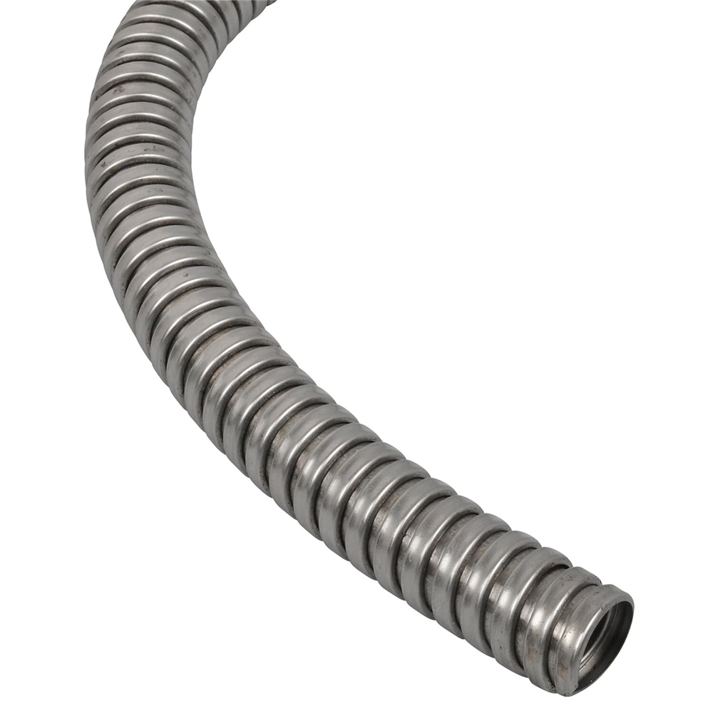 Guaina acciaio inox 10mm 50m resistente corrosione protezione cavi elettrici