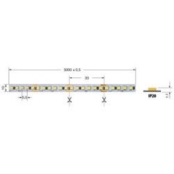 LEDSTRIP 16W/MT 24V BCALDO. IP20
