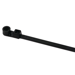 Fascetta fissaggio 160x3,5 mm nero testa ad occhiello per quadri elettrici e macchinari