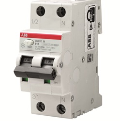 Interruttore magnetotermico differenziale DS201 M 1P+N 20A B tipo F protezione inverter singola fase