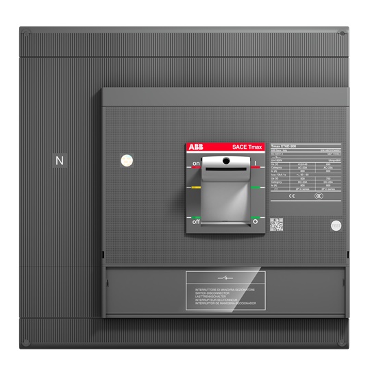 Interruttore manovra Tmax XT6D 800A 4 poli frontale per impianti industriali e civili