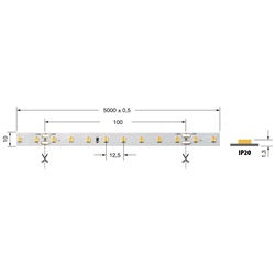 STR.LED 14,4W/M BC 24V IP20 CRI90 striscia LED alta efficienza per ambienti interni residenziali e commerciali
