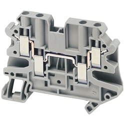 Morsetto vite, 4pt, 4 mm² grigio