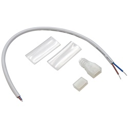 KIT TAGLIO STRIPLED 220V CON CAVI E CONNETTORI ISOLATI PER ILLUMINAZIONE LED