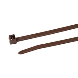 Fascetta fissaggio marrone 525x8,9 mm resistente alta temperatura 150°C per cavi tubazioni elettriche