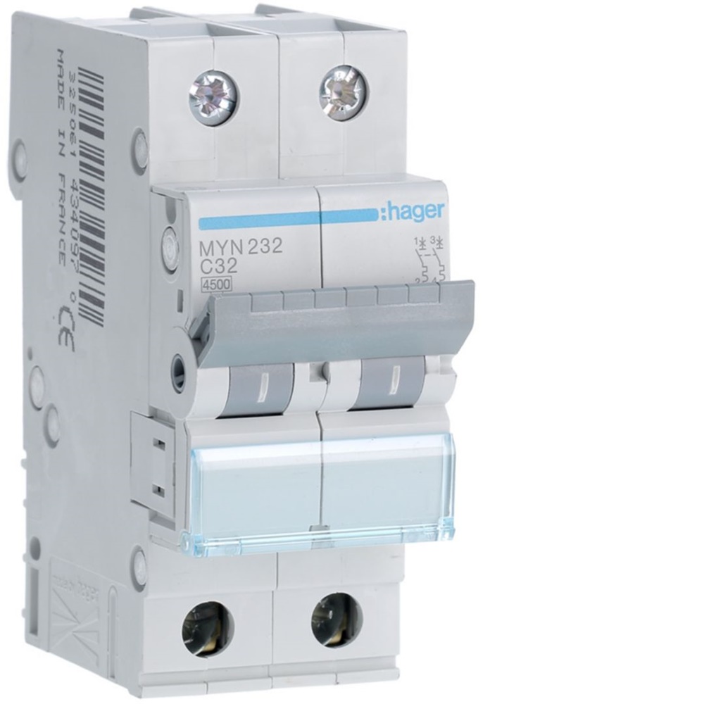 INTERR. AUTOM.2P 32A 4.5KA C 2M