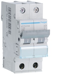 INTERR. AUTOM.2P 32A 4.5KA C 2M