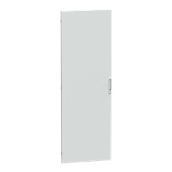 Porta piena IP30 L650 PrismaSeT P vetro acciaio bianco RAL 9003 reversibile serratura