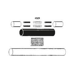 Kit giunzione termorestringente MCA-GL accessorio cavi scaldanti riparazione e unione pezzature