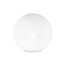 GLOBO PMMA D.30 BIANCO LATTE+GRIFFA