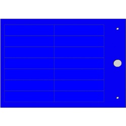 Targhetta MG-TAP blu 15x67 mm per cavi e componenti industriali
