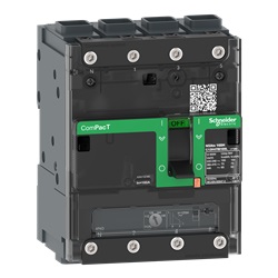 Interruttore, ComPacT NSXm 160E, 16kA/415VAC, 4 poli 4D (neutro totalmente protetto), Sganciatore TMD 160A, connettori EverLink