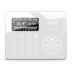 Tastiera wireless I-TRADE CapSense OLED 128x64 per controllo impianti sicurezza fino 1,9 km