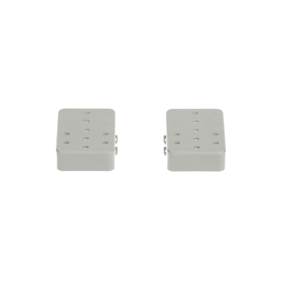 Blocco fisso per canaline inclinato 50x50x100 mm accessorio impianti elettrici robusto e durevole