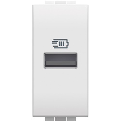 Caricatore USB tipo A 15W cavo 1m bianco ricarica dispositivi elettronici