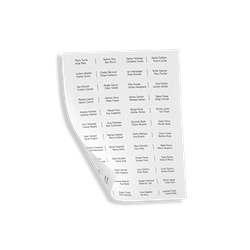 Serie Ultra - Kit 5 fogli etichette portanomi prefustellate + 1 foglio modulo informativo