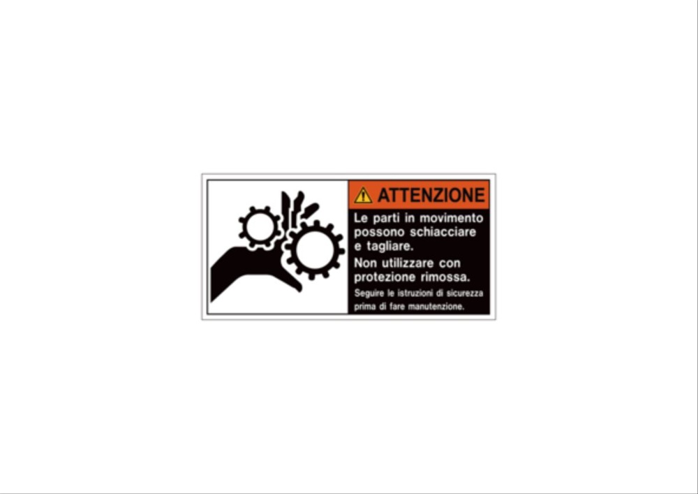 Etichetta VS-I134 simboli testo impianti elettrici 62x125