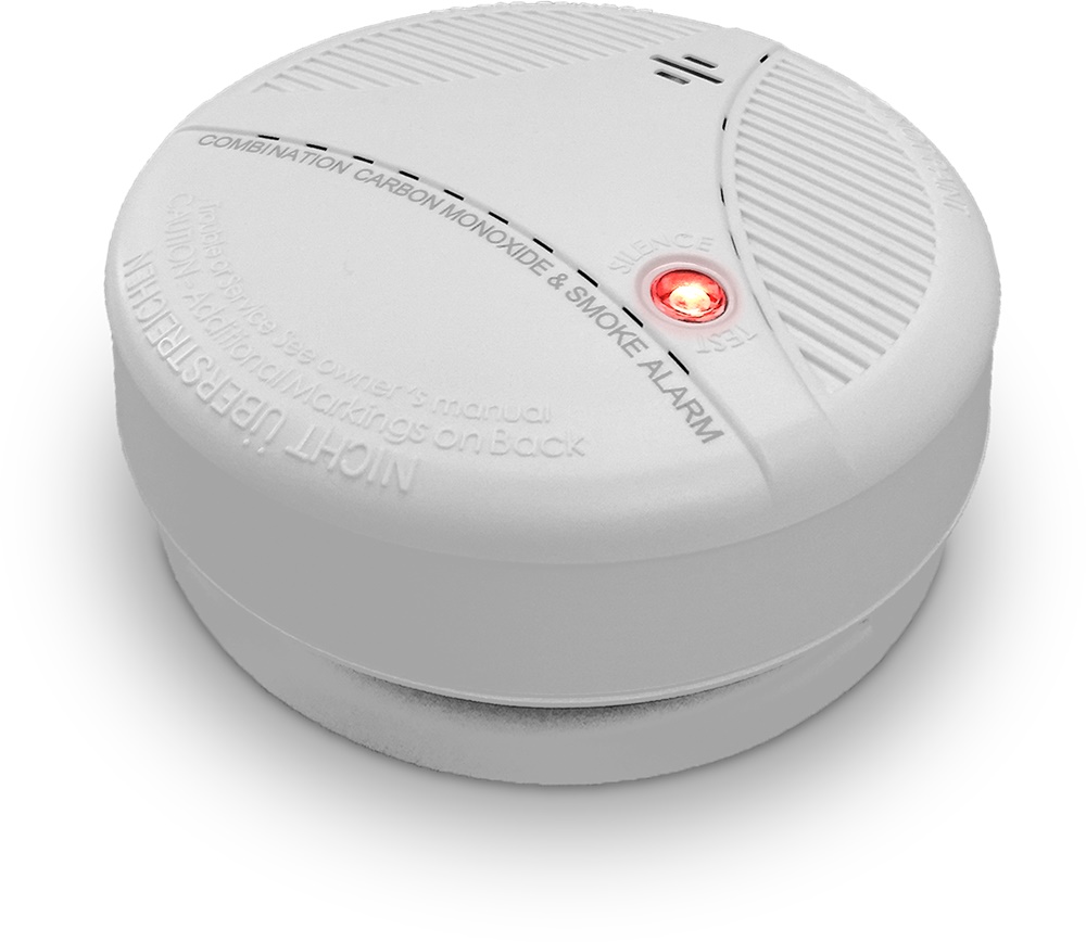 Rivelatore combinato fumo e monossido di carbonio wireless portata 1 km per sistemi sicurezza residenziali