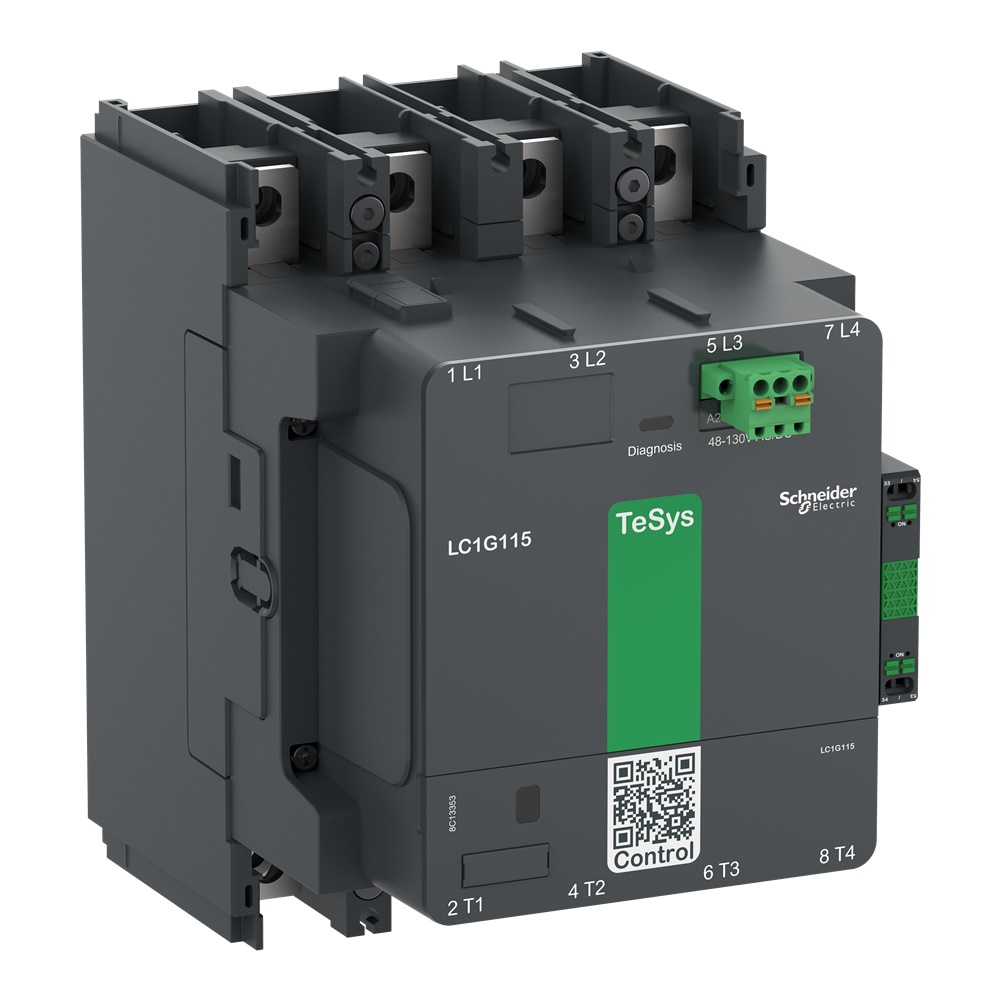 Contattore elevata potenza TeSys Giga, 4P (4NO), AC1 250A, versione Standard, bobina elettronica 100…250V AC/DC