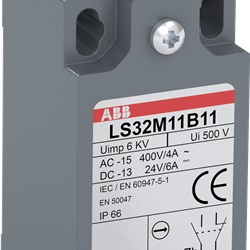 Finecorsa LS33M11B11 30mm Zamak 2 contatti N.O./N.C. per automazione industriale