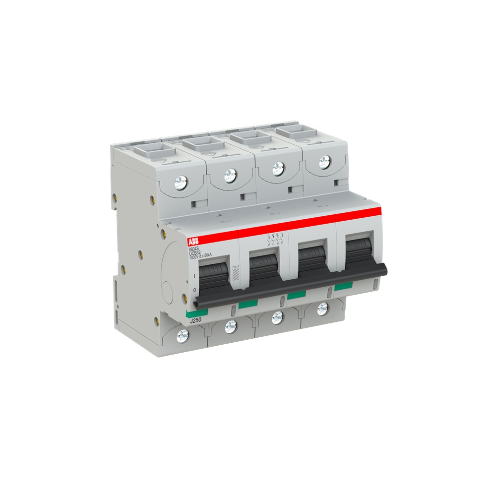 Interruttore automatico S804S-UCB32 4 poli 32A B 50kA 250VDC alta prestazione per impianti civili industriali