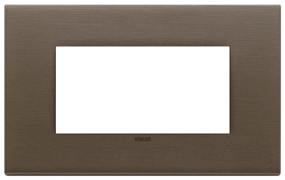 PLACCA 4M BRONZO SCURO SPAZZOLATO