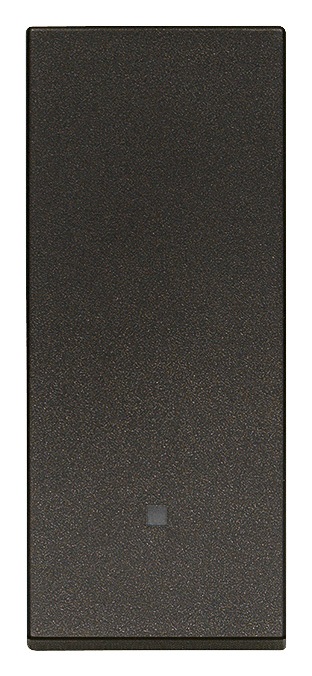 INTERRUTTORE 1P 10AX ALLINEATO NERO