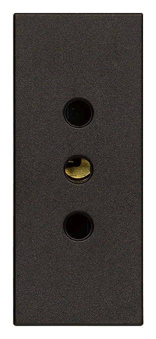 PRESA 2P+T 10A P11 NERO