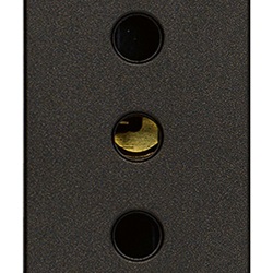 PRESA 2P+T 10A P11 NERO