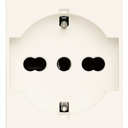 PRESA 2P+T 16A UNIVERSALE BIANCO