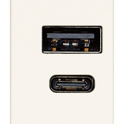 ALIMENTATORE USB A+C 5V 2,4A BIANCO