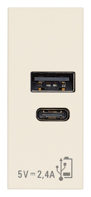 ALIMENTATORE USB A+C 5V 2,4A CANAPA