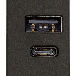 Alimentatore USB A+C 12W 2,4A 5V nero
