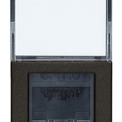 Presa RJ45 Netsafe Cat6 UTP nero