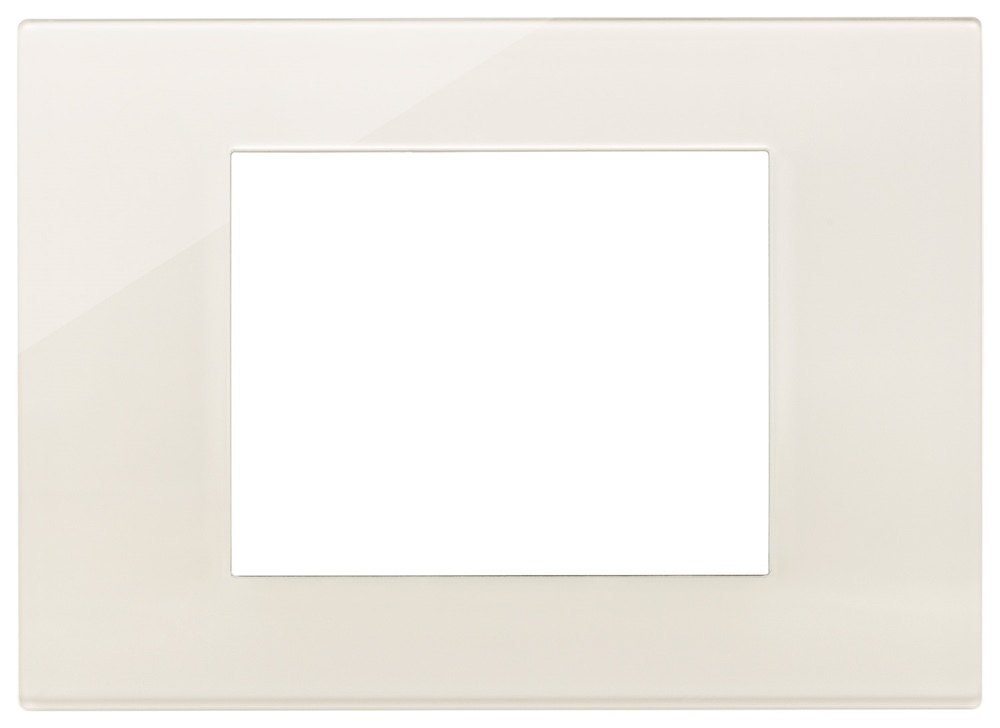 Placca 3 moduli tecnopolimero Reflex canapa per installazioni elettriche