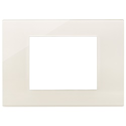Placca 3 moduli tecnopolimero Reflex canapa per installazioni elettriche