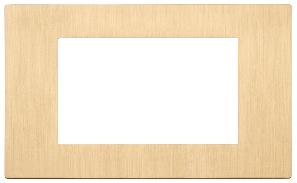 PLACCA 4M ORO SPAZZOLATO