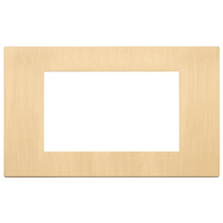 PLACCA 4M ORO SPAZZOLATO