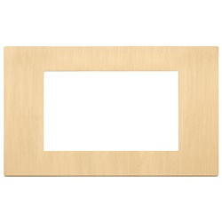 PLACCA 4M ORO SPAZZOLATO